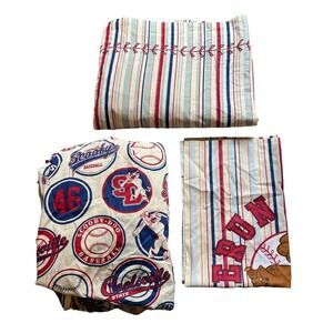 Scooby Doo Twin Sheet Set Baseball Coolsvillle Scooby  Fitted Flat Pillow Case